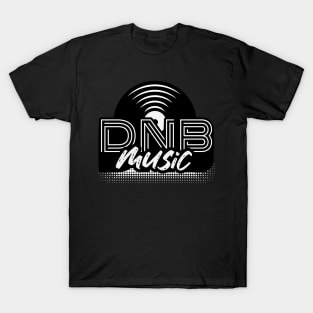 DNB - Vinyl Music (White) T-Shirt